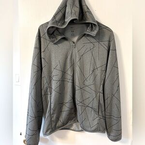 Uniqlo Men’s Zip Hoodie, XL. SPRZ NY collection, Francois Morellet artist.